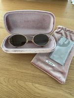 Miu Miu Sunglasses (Oval Gold Frame)