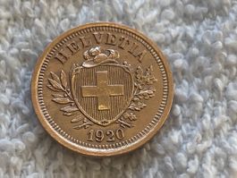 1 centime/rappen 1920