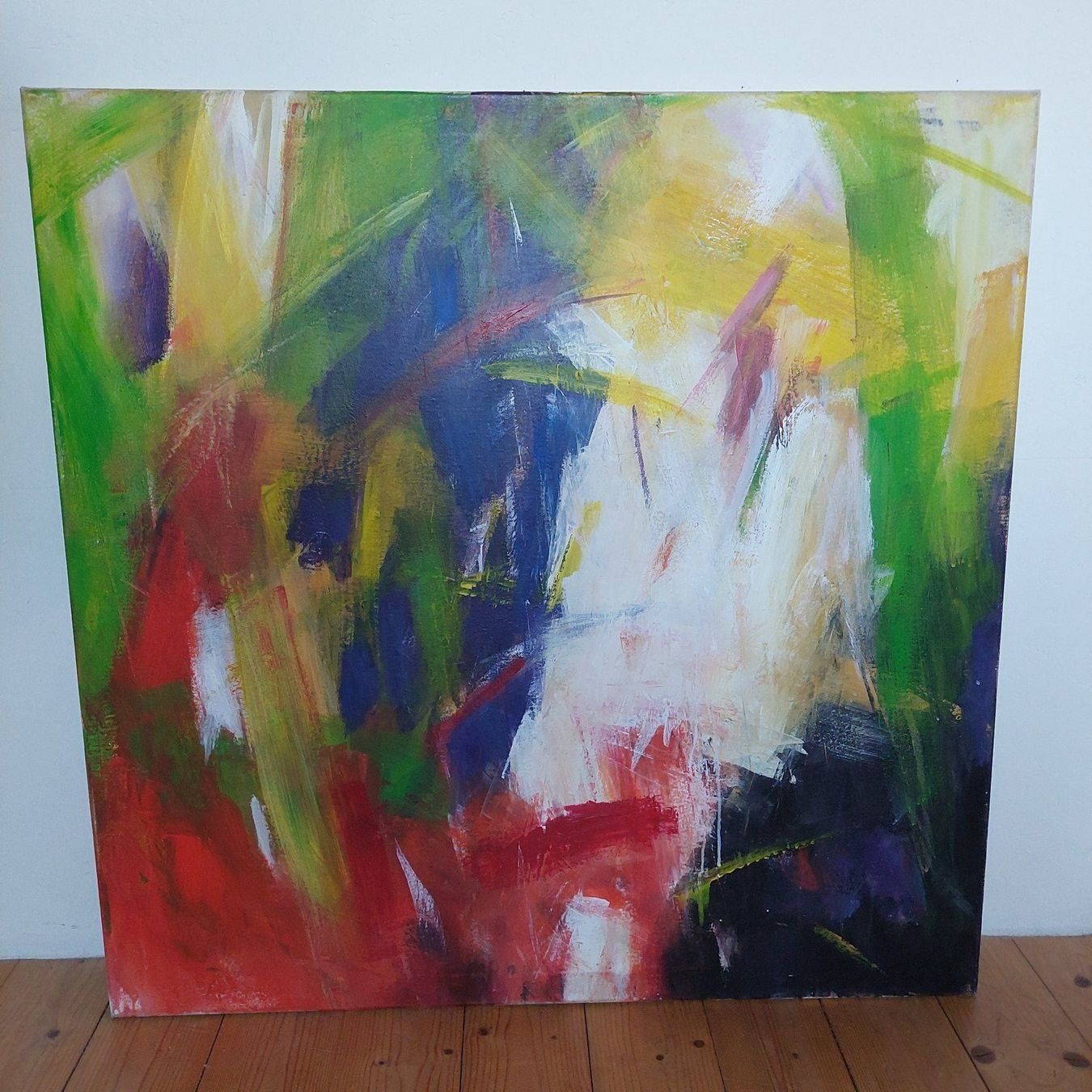 Tableaux: Grosses Gemälde Acrylbild 100x100cm – D'occasion à Obfelden par Foto_Bild_Kunst_Buch