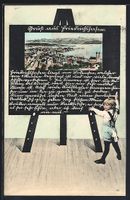 Grusskarten-AK Friedrichshafen, Kind vor