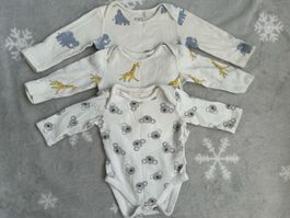 3 Baby Bodies, Grösse 62 cm