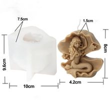 Giessform Silikonform Meeer Meerjungfrau 3D
