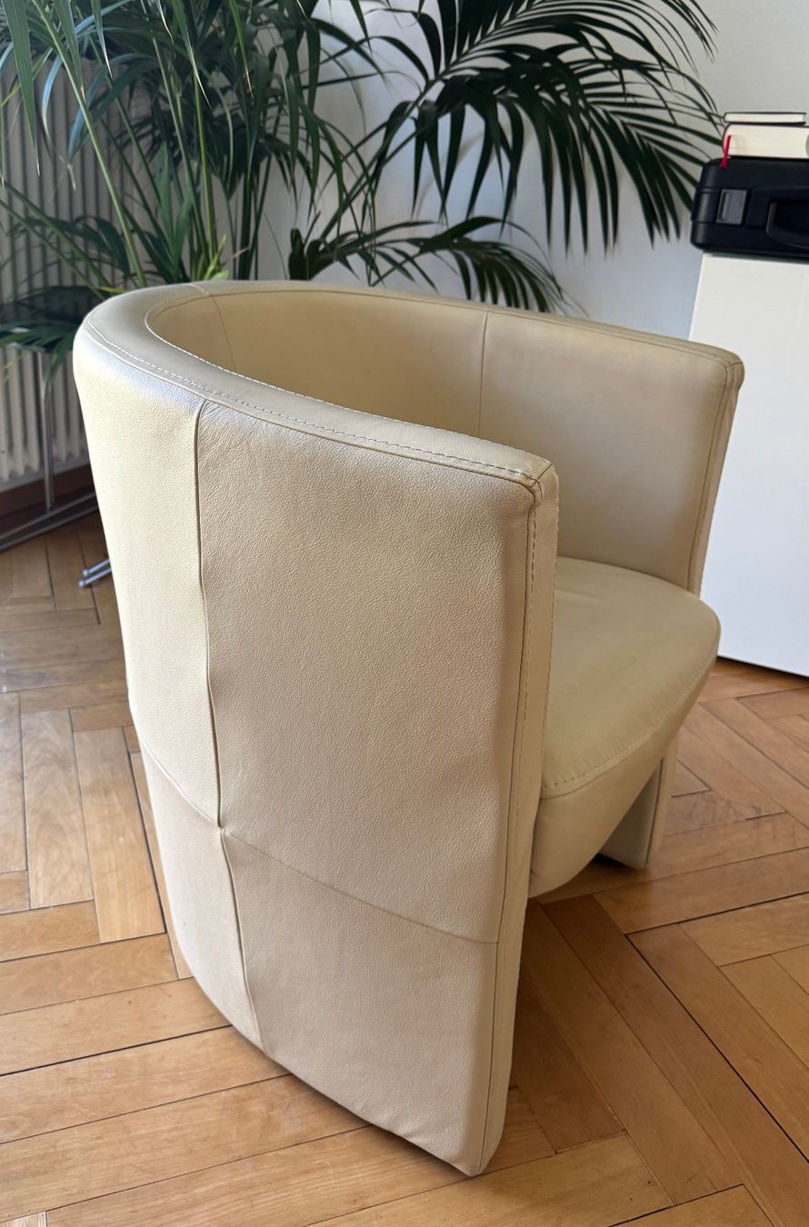 Poltrone: ledersessel, weiss-beige – Usato da Zürich venduto da ste_2kxs 1
