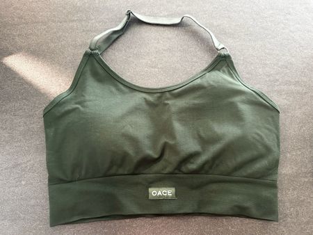 Oace Ambition Neckholder Bra dunkelgrün Grösse M- neu