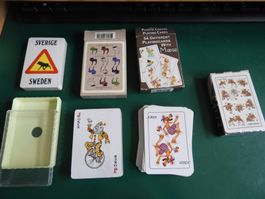 JASSKARTEN MIT ELCH, DIV. MOTIV, KOMPLETT 4 NEUE SPIELE