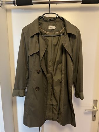 Übergangsjacke /Trenchcoat olivgrün Only Grösse S