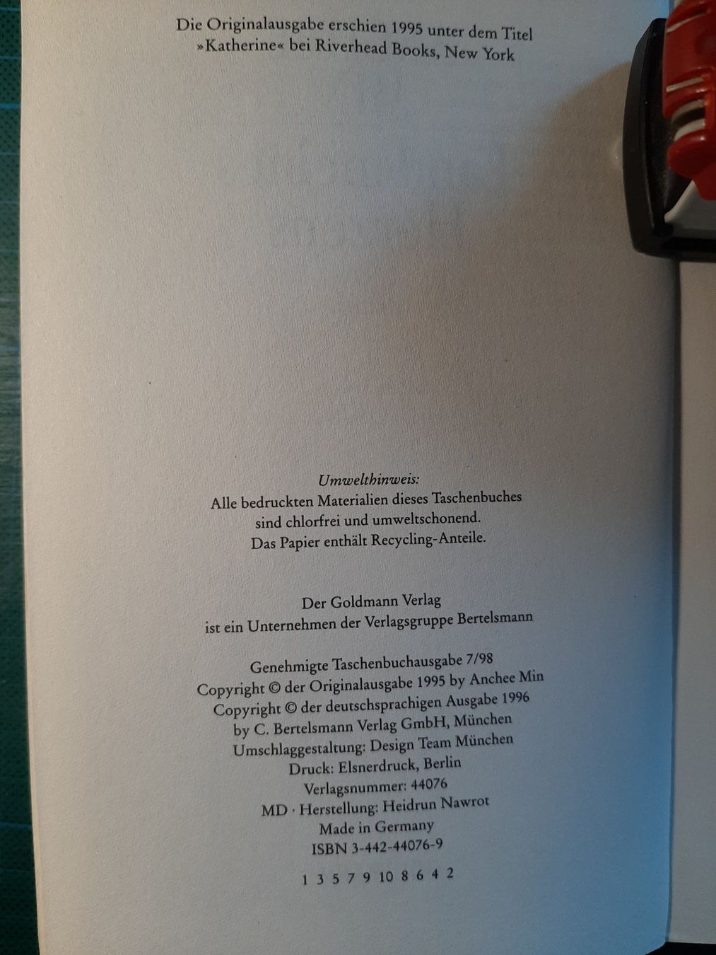 Libri: Anchee Min: Land meines Herzens – Usato da Basel venduto da kouki51 4