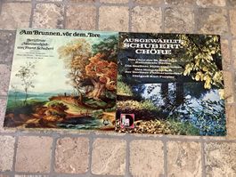 F. Schubert, 2 Schallpl. mit Chormusik