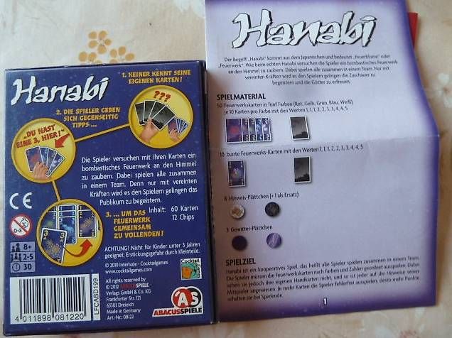 Spiele: HANABI Kartenspiel – Gebraucht aus Ueken von dale02 1