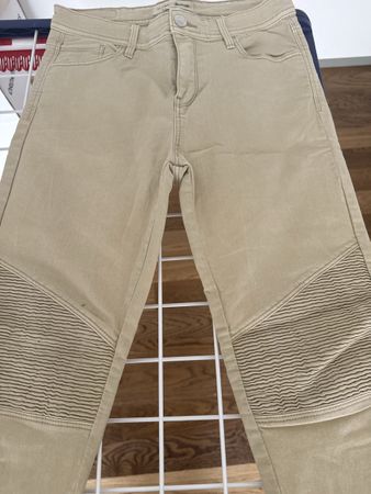 Skinny Jeans Beige Stradivarius Grösse 36