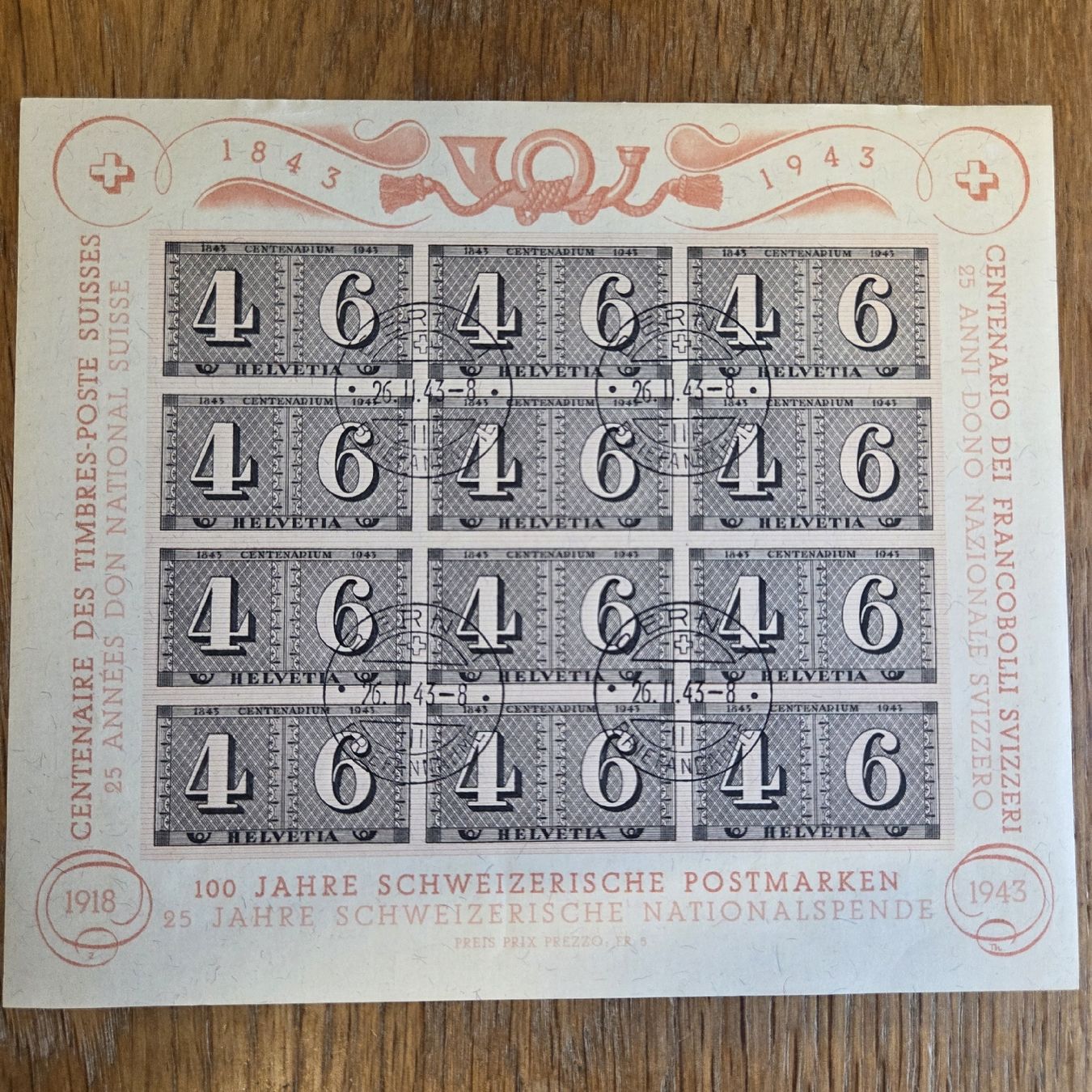 Alle Briefmarken: Briefmarken Block 4+6 Helvetia – Gebraucht aus Stans von Ducati16 2