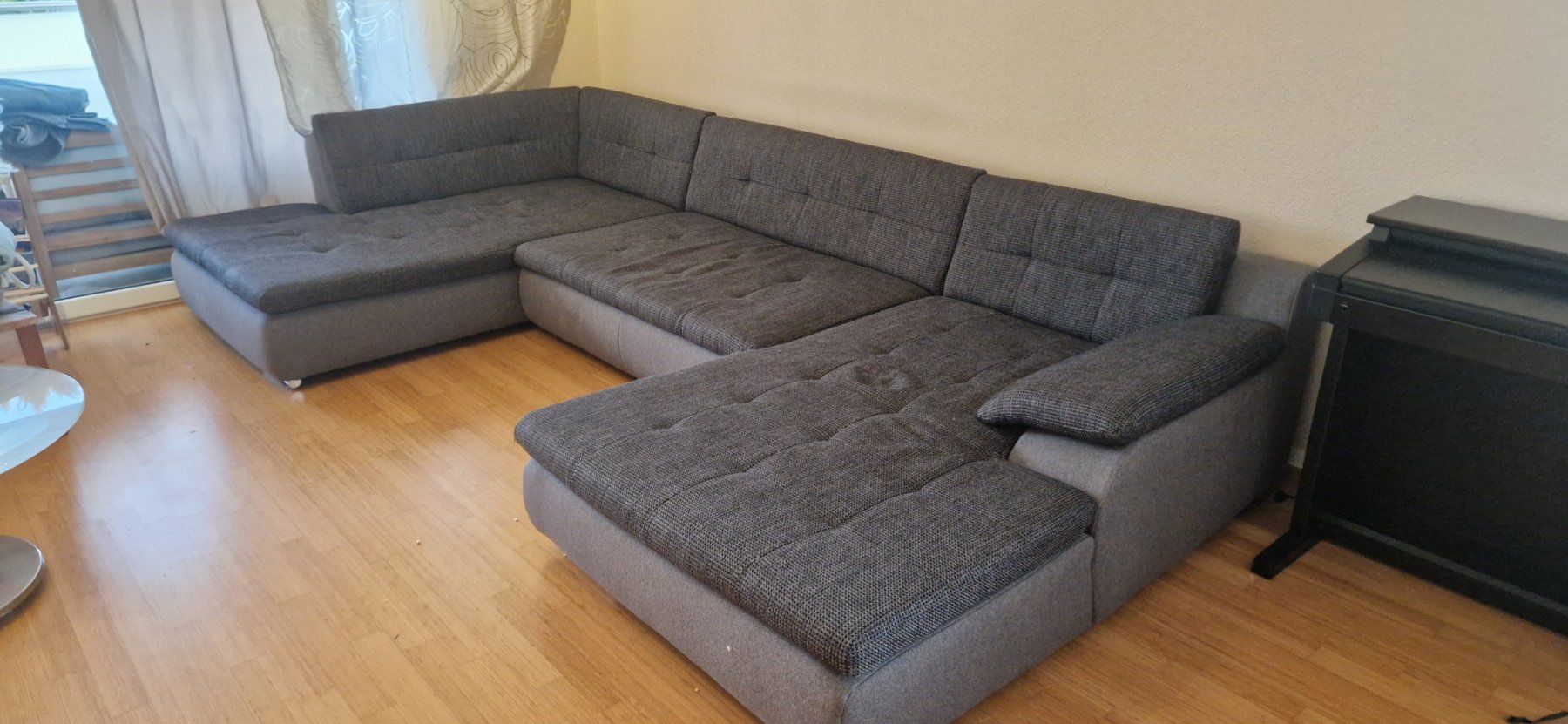 Divani: Sofa U-Form dunkelgrau mit Bettfunktion, 3-teilig – Usato da Wetzikon venduto da vicki88