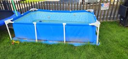 Intex Frame Pool rechteckig mit Filterpumpe 