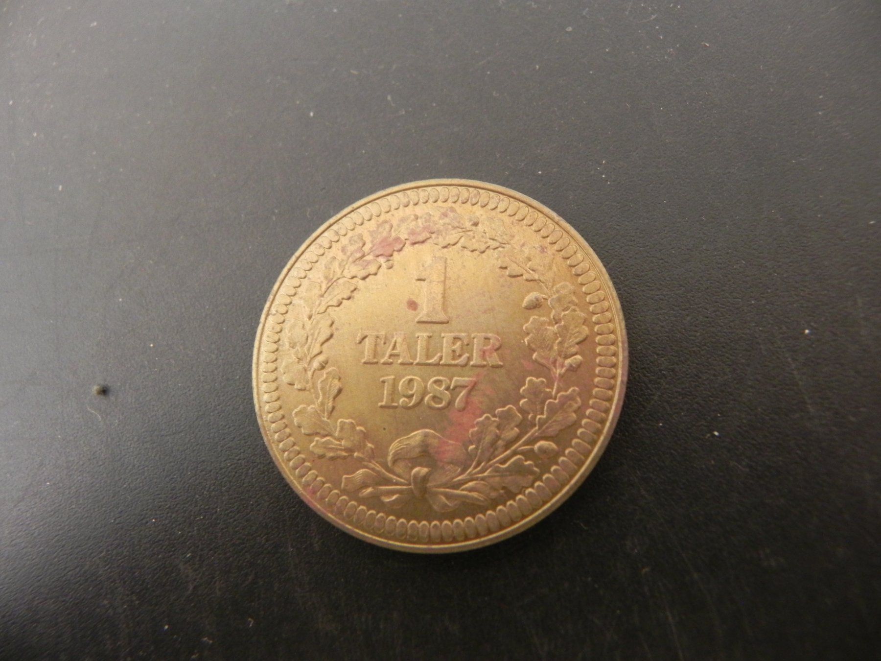Medaillen: Medaille Zofingen 1 Taler 1987 – Gebraucht aus Biel/Bienne von Gogolozi