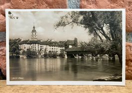 OLTEN - alte Holzbrücke über Aare