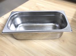3 grosse Gastrobehälter Edelstahl Behälter Küche Dampfgarer