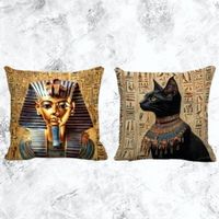 🌞 Ägyptische Kissenbezüge – Mystik fürs Zuhause 🐫✨