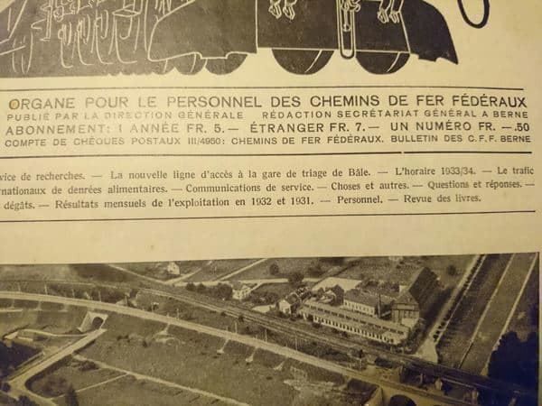 Libri: Bulletin CFF / Reliure de 1933 – Usato da Cortaillod venduto da signep 8