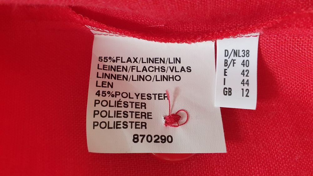 Giacche: Roter Leinen Blazer, Gr.38, wie NEU – Nuovo (secondo la descrizione) da Niederlenz venduto da clea50 6