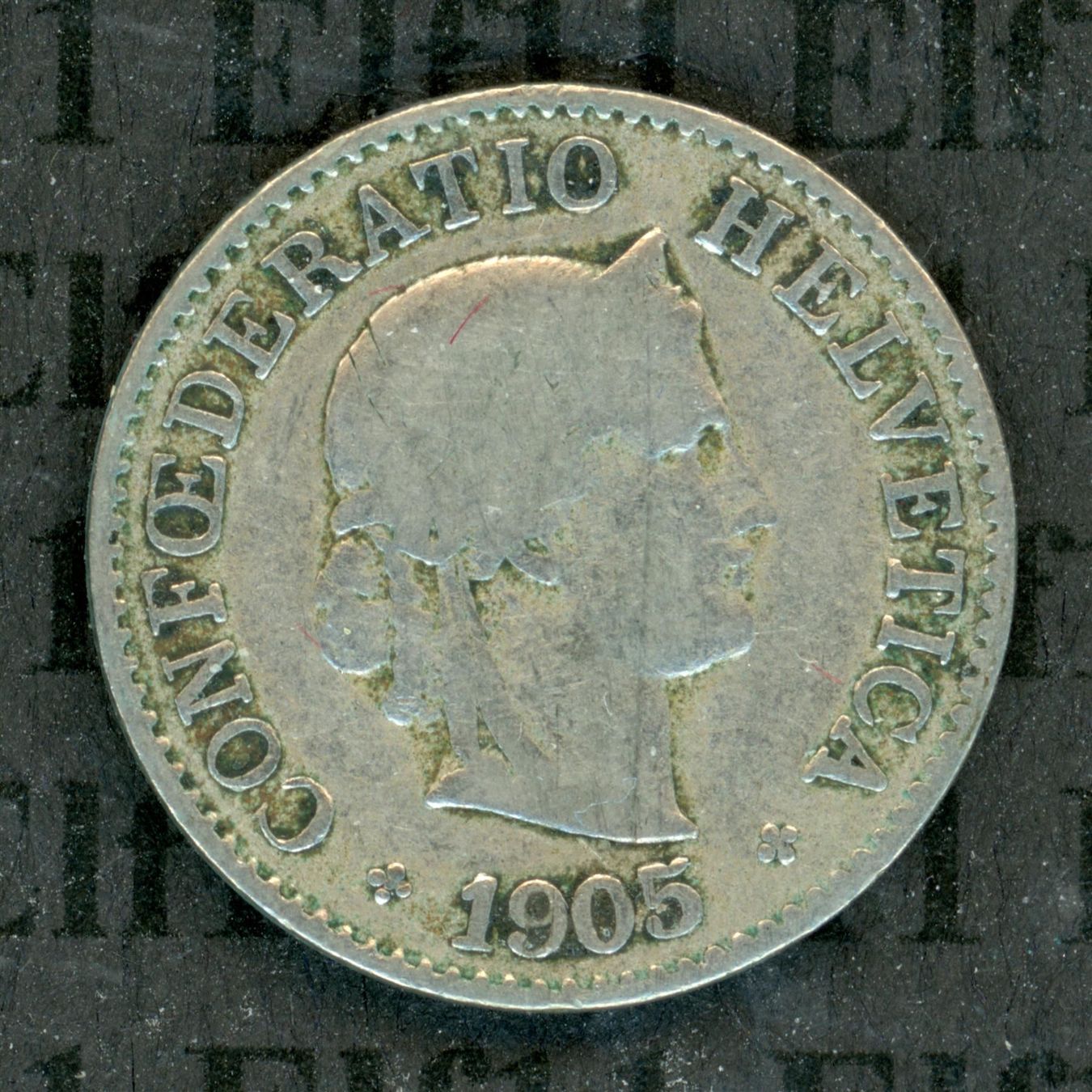 Tutti le monete: CHF___0.05 1905 s 5 Rappen – Usato da Widnau venduto da Elf11
