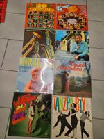 8 Schallplatten: Schlager, Volkstümlich, Tanzmusik-Mix