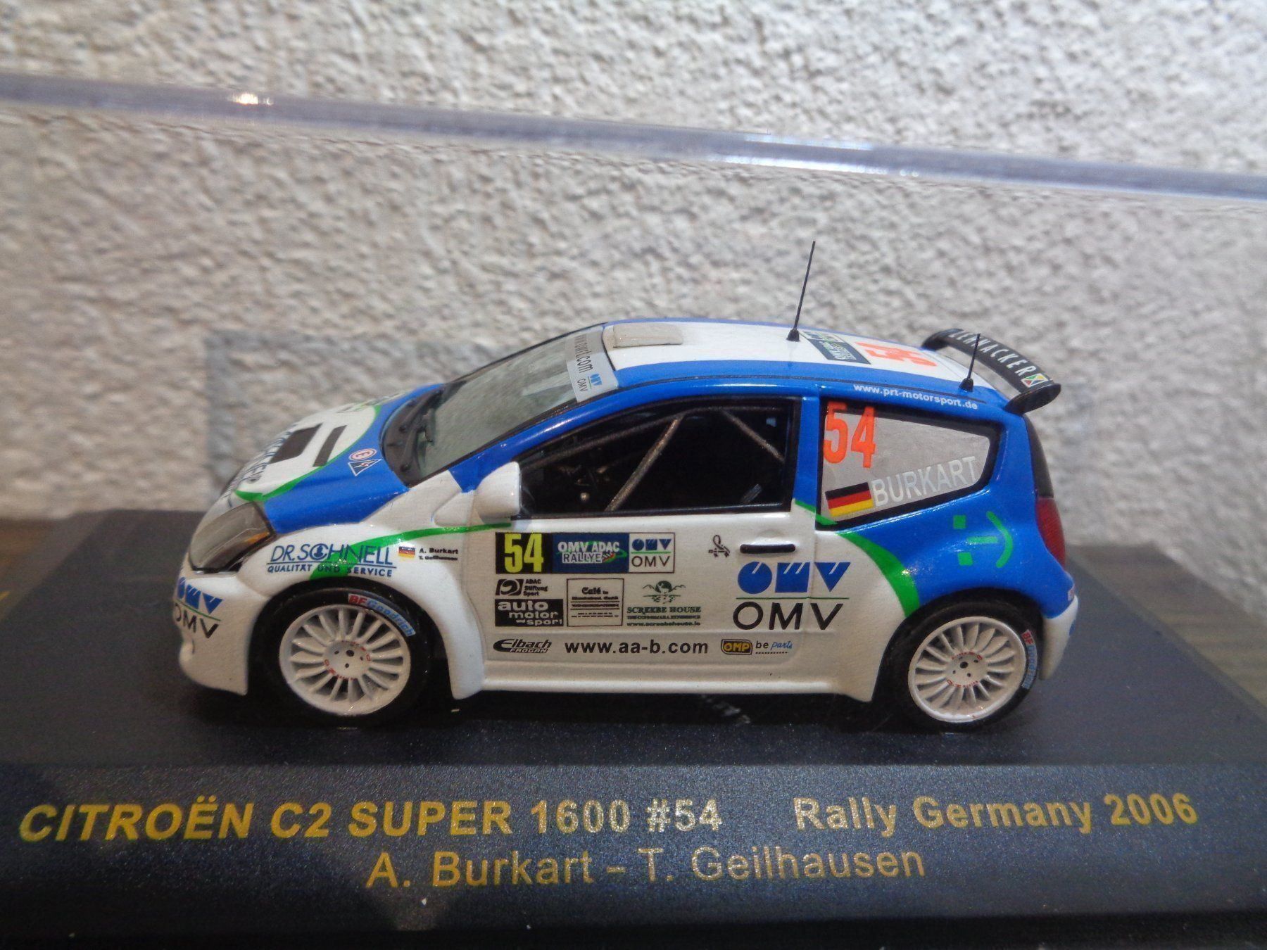 Citroën Modellautos: IXO 1:43 Citroën C2 S1600 Rallye – Neu und originalverpackt aus Reconvilier von rallycar
