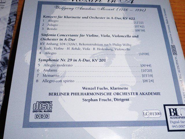 CDs: 2CD's - Mozart in a & Bach -Jahr 2000 [BIC] – Gebraucht aus Unterbäch von niquz 3