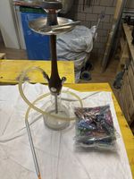 Wasserpfeife / Shisha aus Holz und Edelstahl