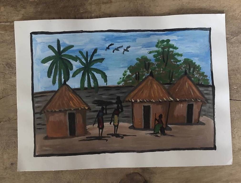 Dipinti: Peinture africaine 03 – Usato da Posieux venduto da pha_tnd9