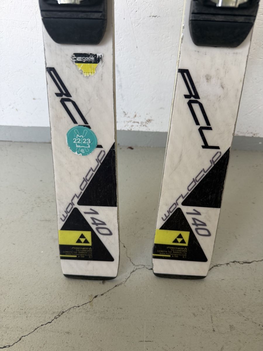 Fischer Sci: Fischer RC4 Worldcup GS 140 cm mit Bindung – Usato da Gurmels venduto da SwissShop21 3