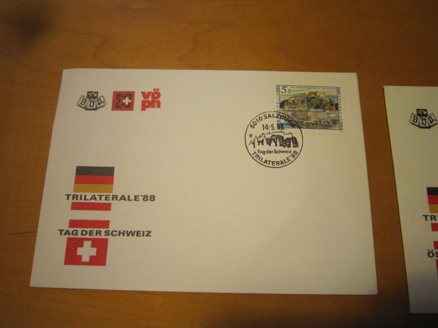 Alle Briefmarken: LOt A 1988 Trilaterale schöne Belege – Gebraucht aus Gordola von Polentaefung 3
