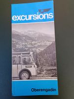Prospekt / Excursions PTT - Oberengadin ca. 1960