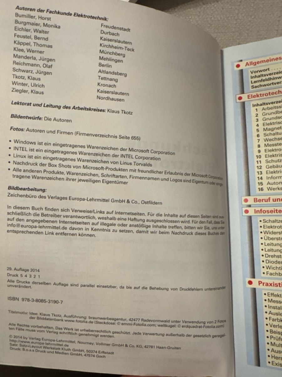 Bücher: Fachkunde Elektrotechnik – Gebraucht aus Münsingen von sam_528s 4