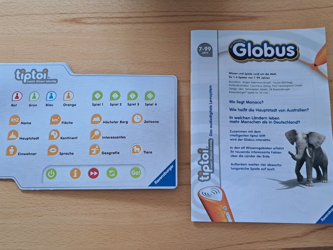 Tiptoi Autres décorations & accessoires: Tiptoi Globus/Spiel/Stift – D'occasion à Dübendorf par Hussi6 3