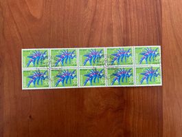 Bogenteil 10 Stk. Ersttag 1989 W67 (3999)