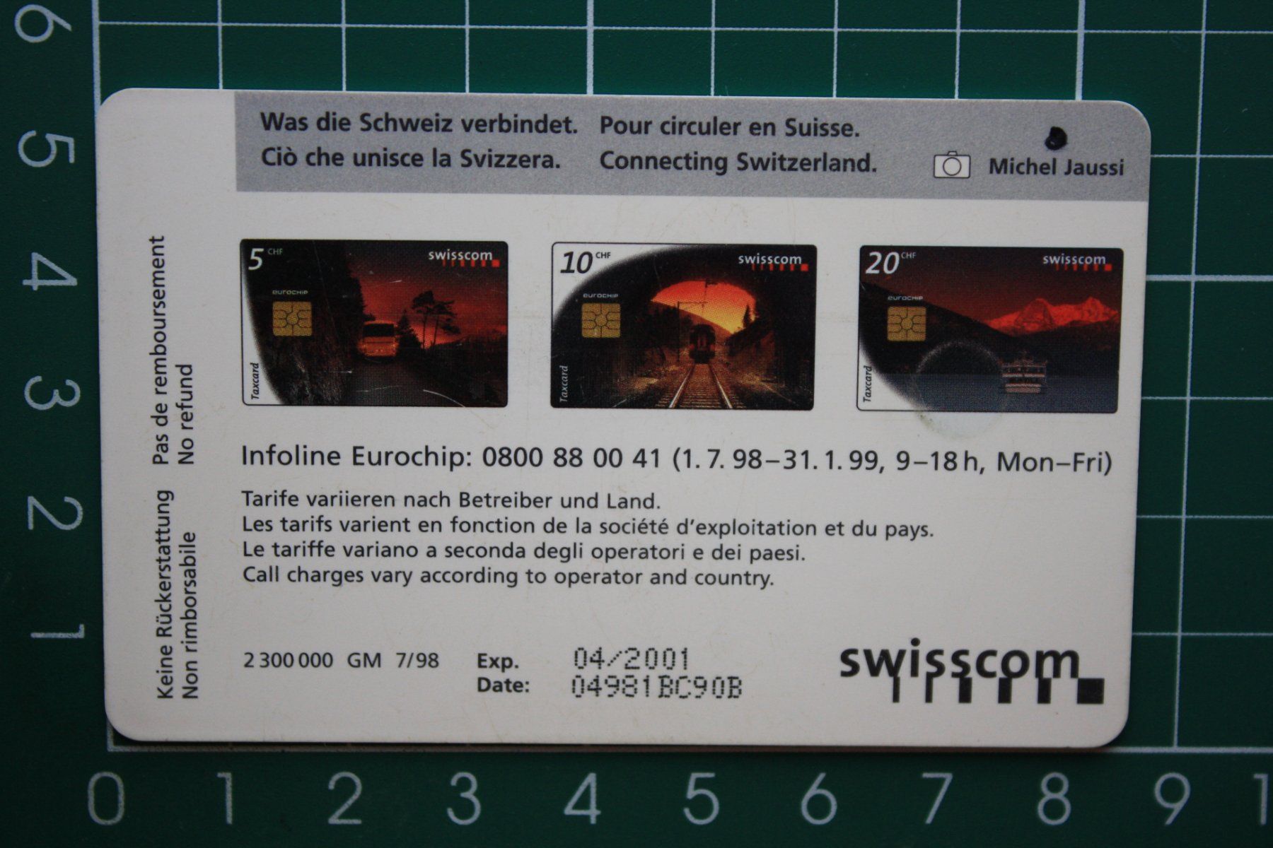 Schede telefoniche: swisscom taxcard /geschenkkarte – Usato da Laupen BE venduto da Gufi57 1