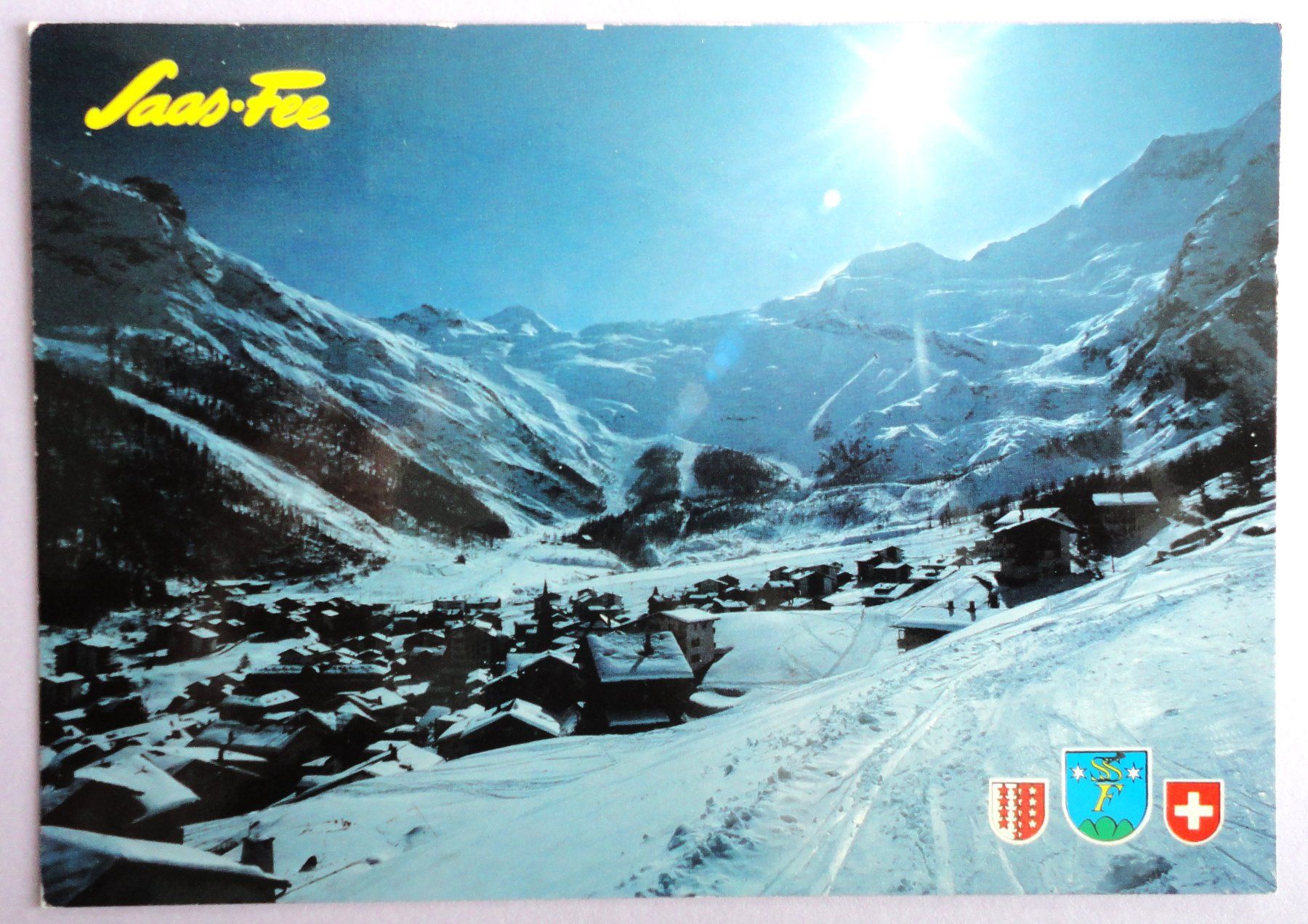 Ansichtskarten: Saas-Fee 1800-3500 m – Gebraucht aus Fétigny von Billy2miny