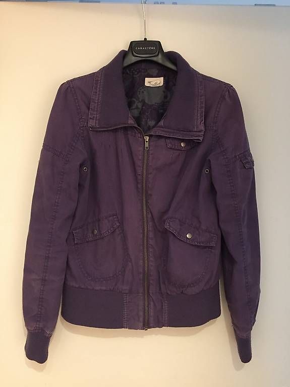 Jacken & Mäntel: Stoffjacke violett H&M Gr. 170 – Gebraucht aus Seuzach von Rockyalps