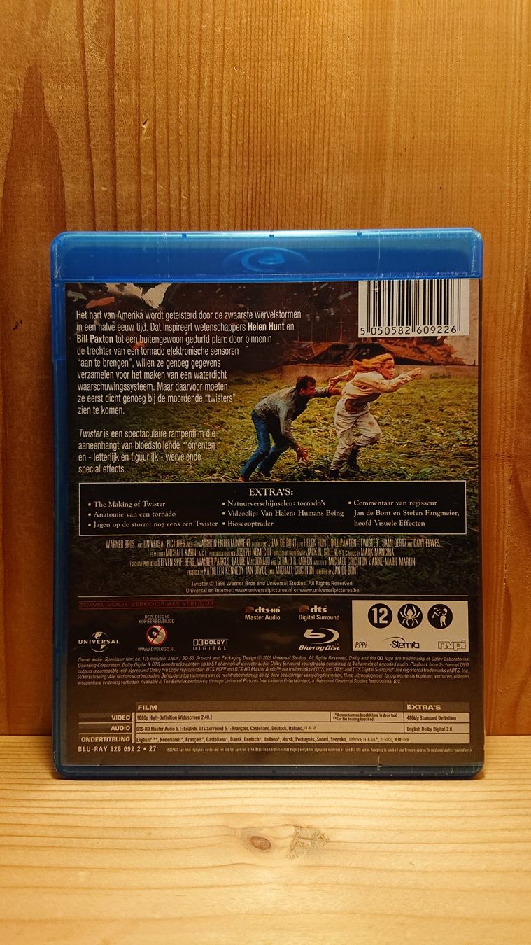 Tutti i DVDs: TWISTER Blu-Ray Holländisch Version – Usato da Wilderswil venduto da Exebub 1