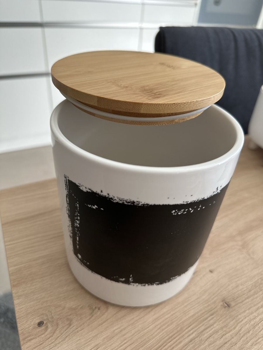 Migros Bicchieri: Vorratsglas Keramikdose mit Bambusdeckel – Nuovo (secondo la descrizione) da Stein AG venduto da nuvolola 1