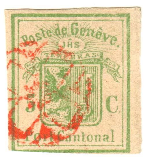 Tutti i francobolli: GENFER BRIEFAUSSCHNITT mit Stempelrarität – Usato da Heerbrugg venduto da Swissphila