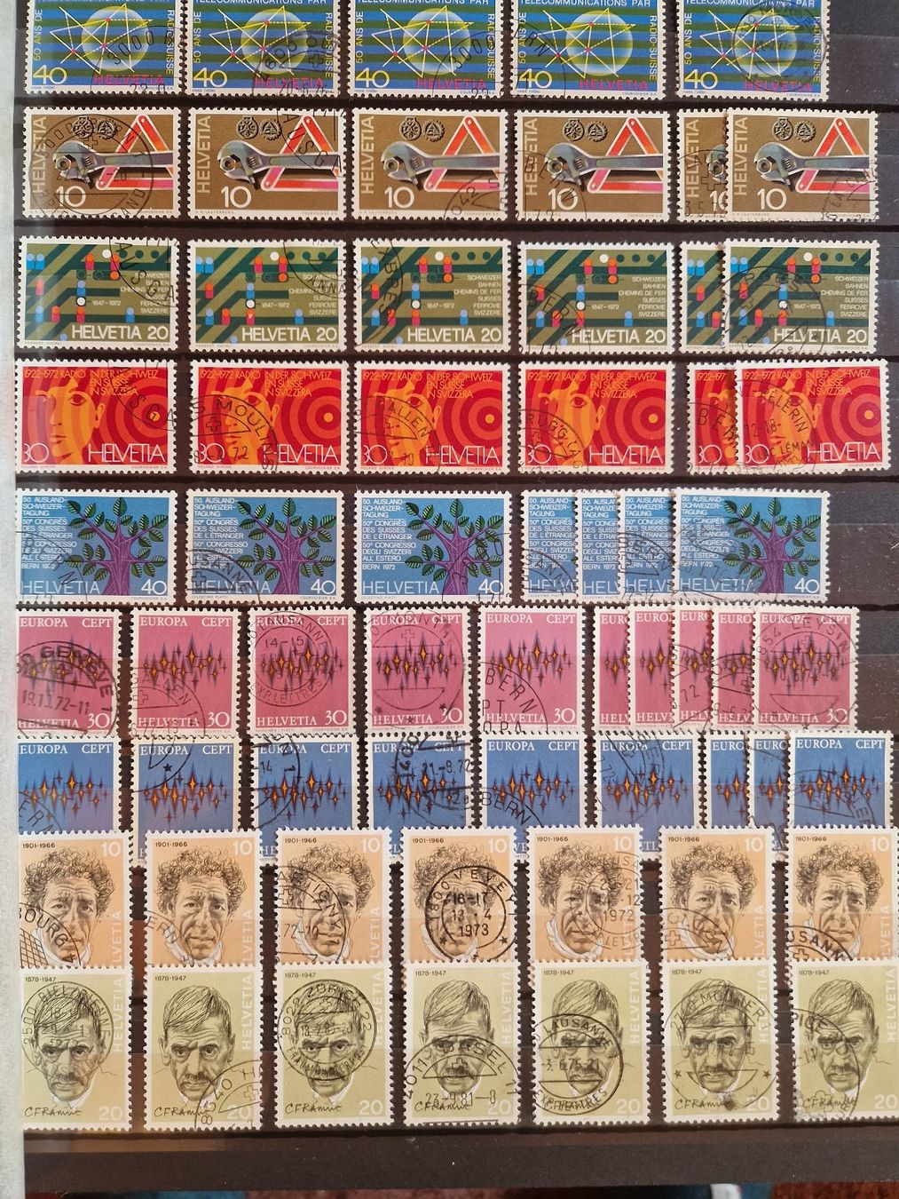 Tutti i francobolli: Doubletten samlung von Schweizer briemarken 1960-2010. – Usato da St-Saphorin-Lavaux venduto da Digit2 3