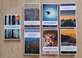7x Krimi, Büchersammlung, CH-Autoren