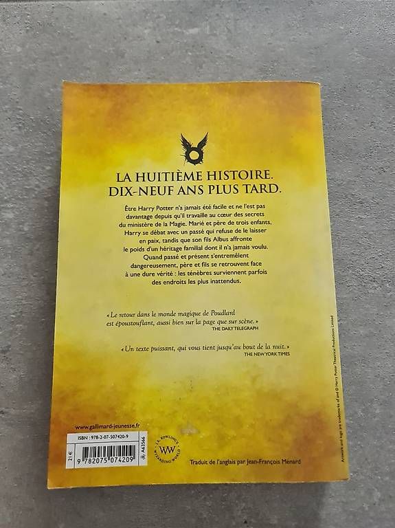 Libri: Harry Potter et l'enfant maudit – Usato da L'Orient venduto da eug_pqj5 1