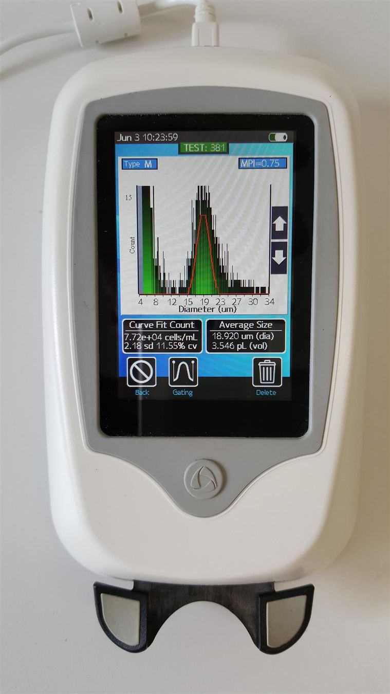 Accessori da laboratorio: MOXI Z Mini Automated Cell Counter Kit – Usato da Niederdorf venduto da LeptonAG_Labor 2