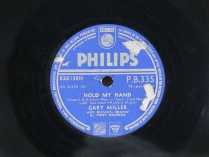 Schallplatten: Schellack Gary Miller The High And The Mighty Schallplatte – Gebraucht aus Eschenbach SG von Astalavista 4