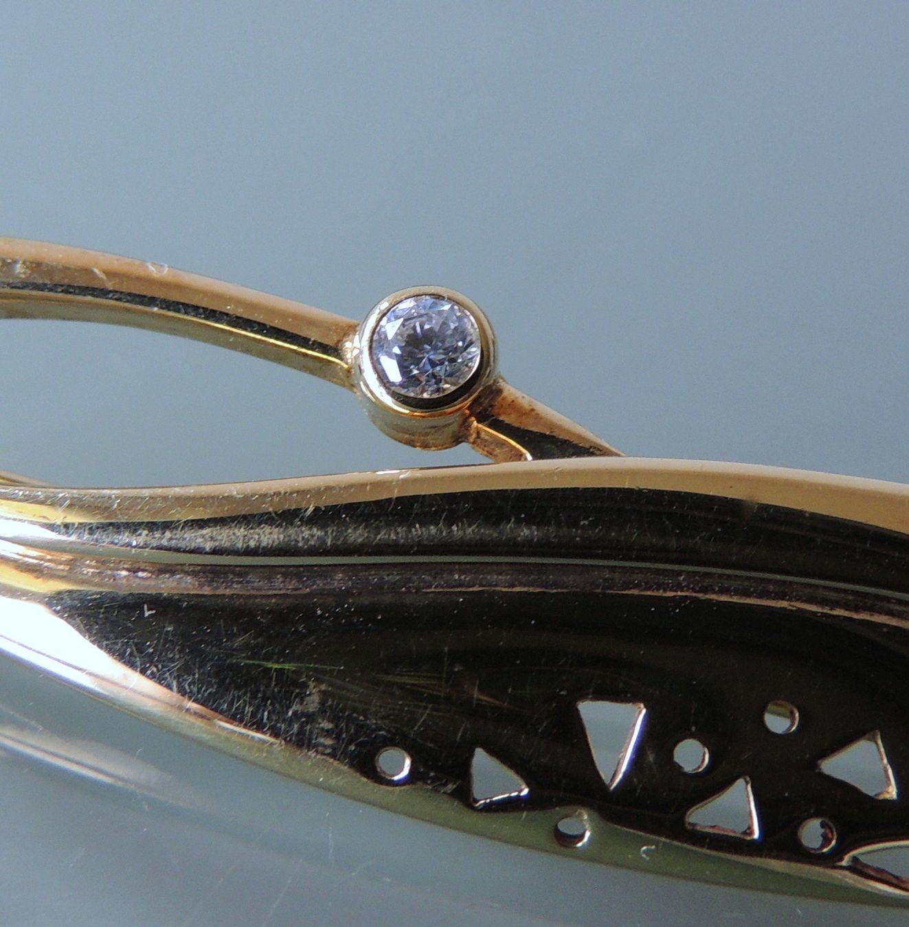 Broschen & Nadeln: Silber 925 Brosche vergoldet 65 mm – Gebraucht aus Waldenburg von schaller707 2