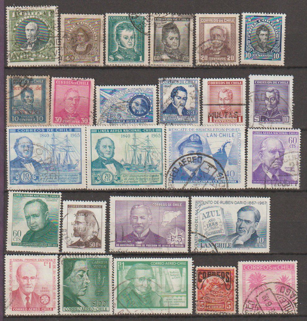 Alle Briefmarken: Chili anciens – Gebraucht aus Crans-Montana von kira56 1