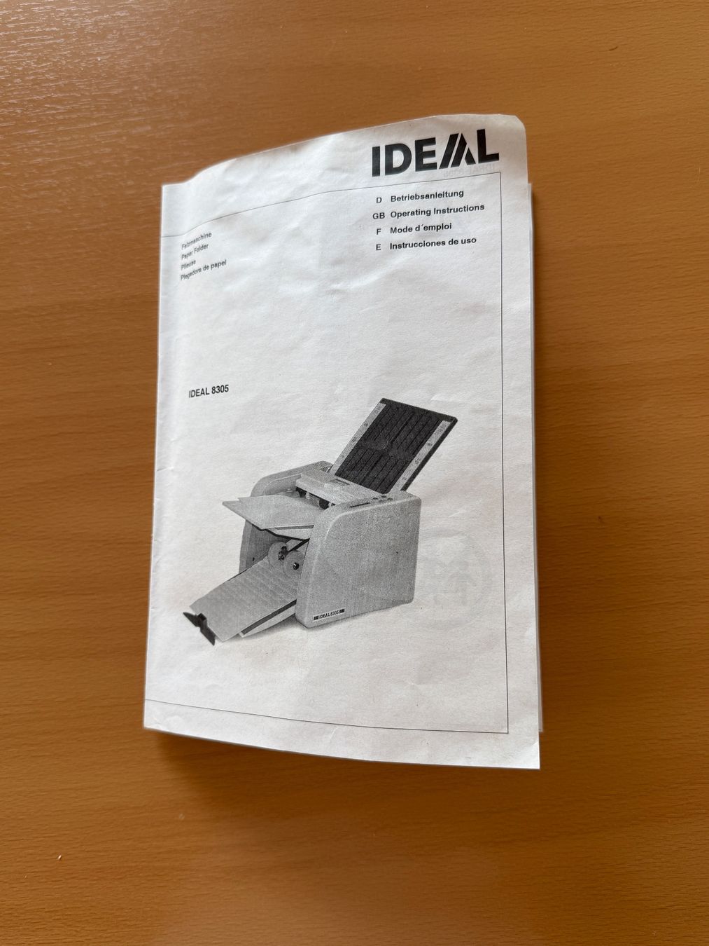 Alle Maschinen: Falzmaschine Ideal 8305 – Gebraucht aus Adligenswil von Boogie4u 3