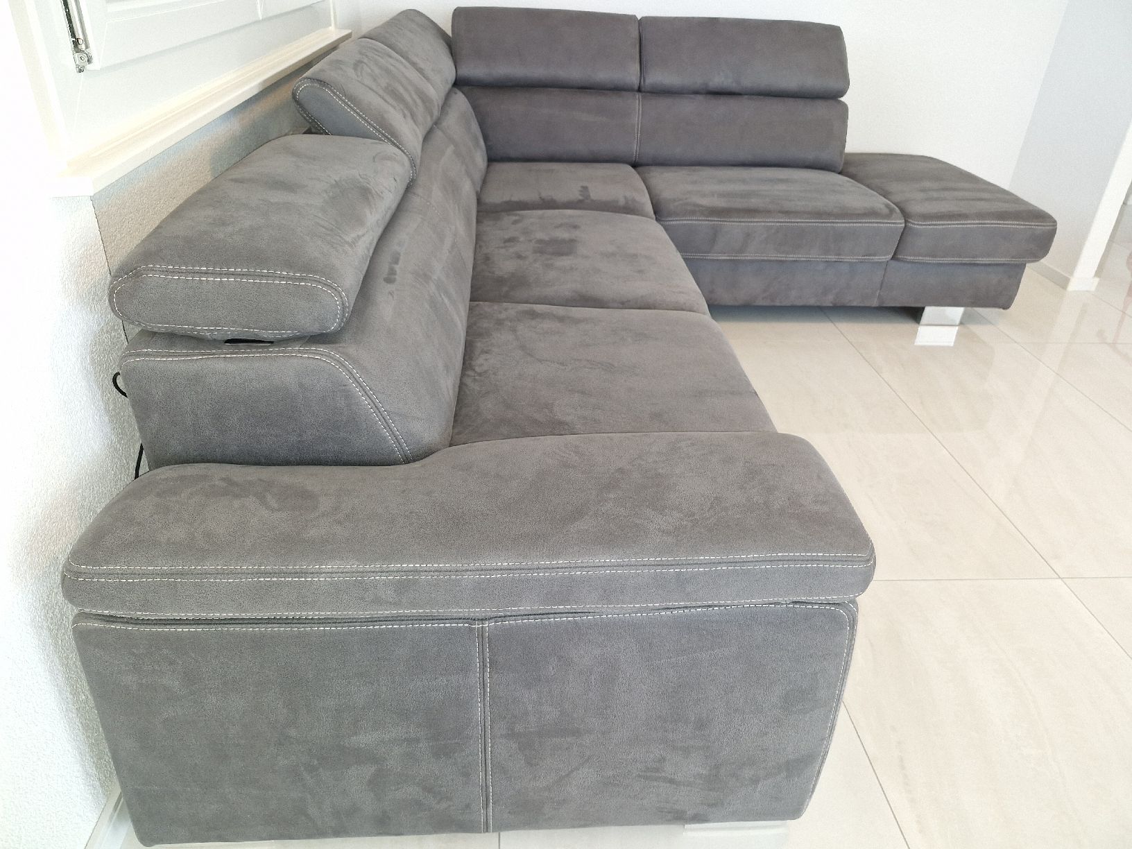 Divani: Canapé d'angle Nürnberg - Gris anthracite – Usato da Bulle venduto da Avlis91 6